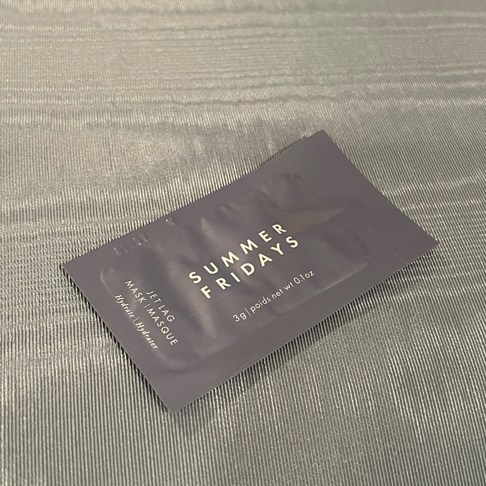 SUMMER FRIDAYS JET LAG FACE MASK SAMPLE